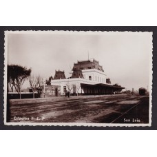 ESTACION DE FERROCARRIL ANTIGUA TARJETA POSTAL SAN LUIS